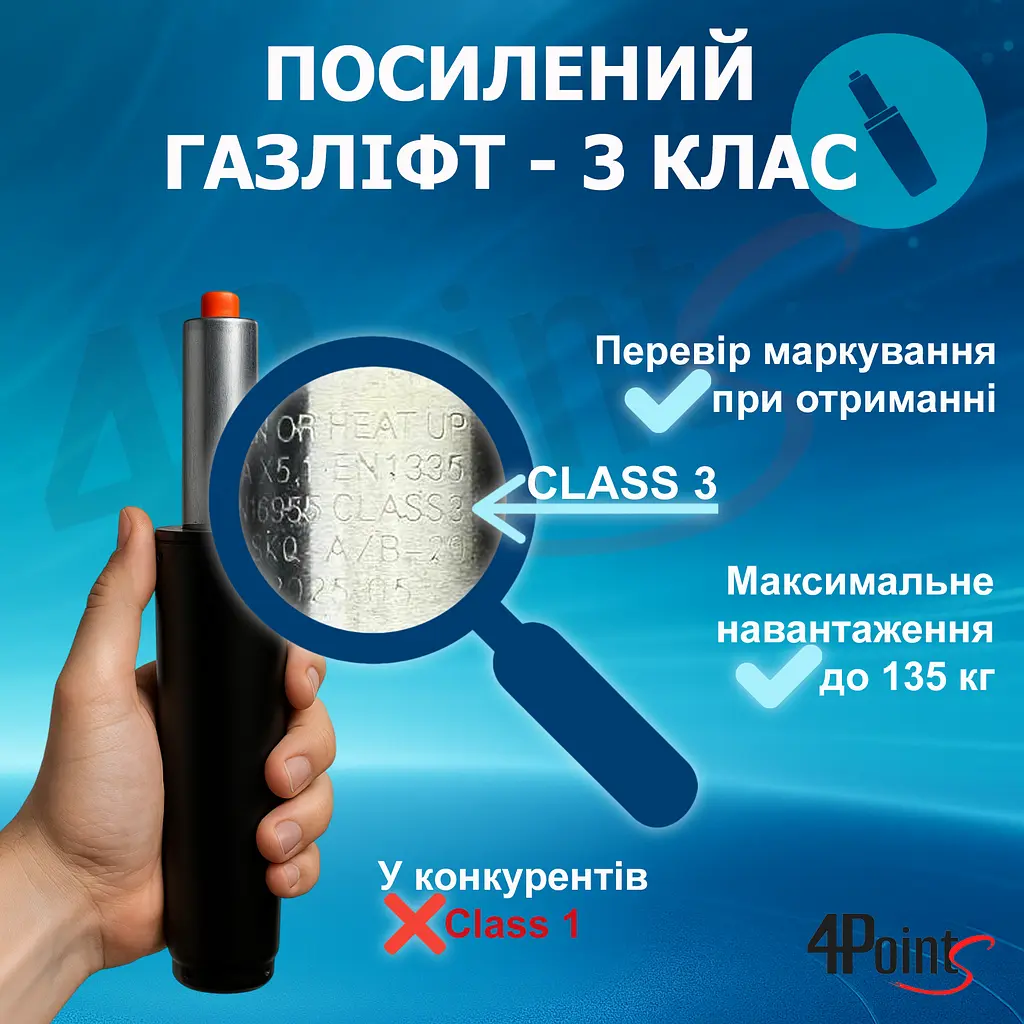 Геймерське крісло 4Points GT з підставкою для ніг Сіре - фото 6