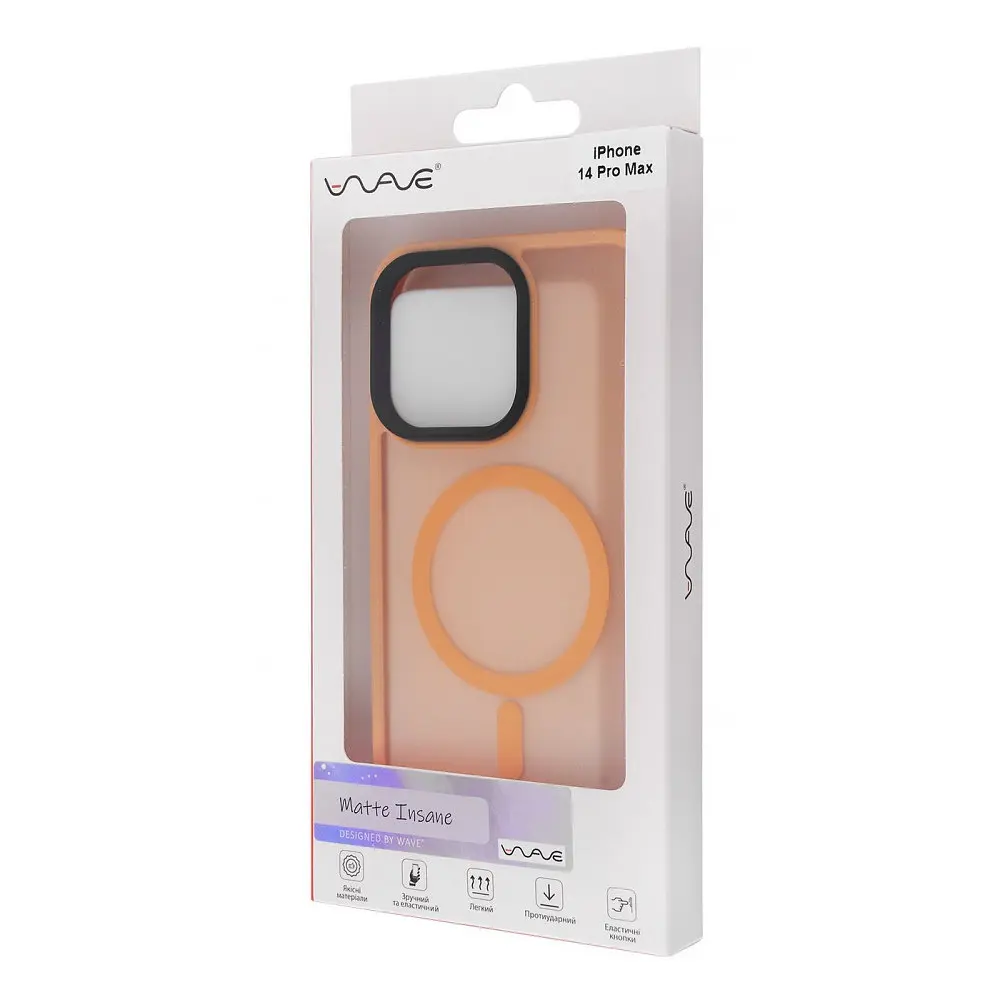 Чохол WAVE Matte Insane Case with Magnetic Ring iPhone 14 Pro Max в асортименті - фото 2