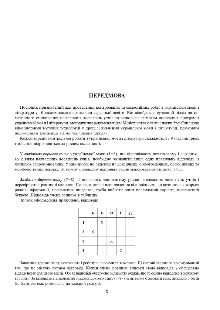 Українська мова та література. 10 клас. Самостійні та контрольні роботи для перевірки знань - фото 2