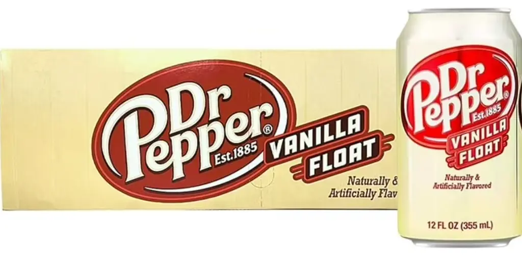 Газований напій Dr Pepper Vanilla Float Cans 12 х 355 мл