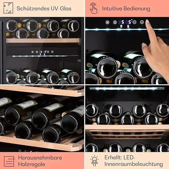 Винний холодильник Klarstein Vinamour 66 Duo (10041394) - фото 5