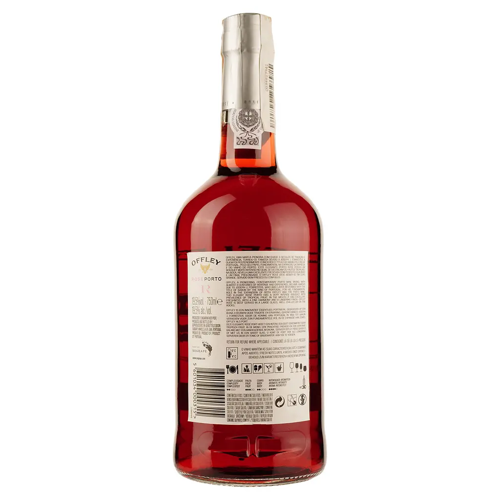 Вино Offley Pink Port, рожеве, солодке, 19,5%, 0,75 л (44374) - фото 2