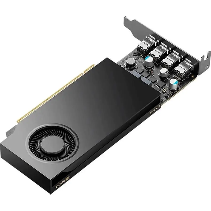 Видеокарта HP Quadro RTX A400 4GB (AV8J3AA) (GDDR6, 64 bit, PCI-E v4.0 x8) - фото 3