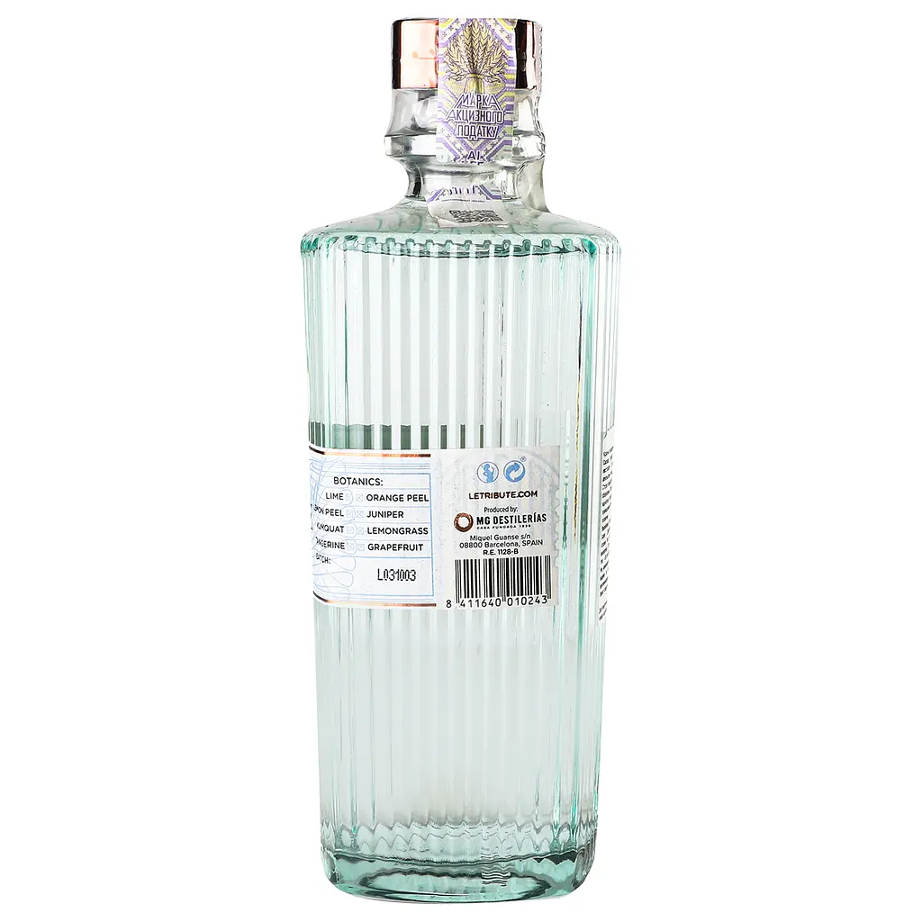 Джин Le Tribute Gin, 43% 0,7 л - фото 5