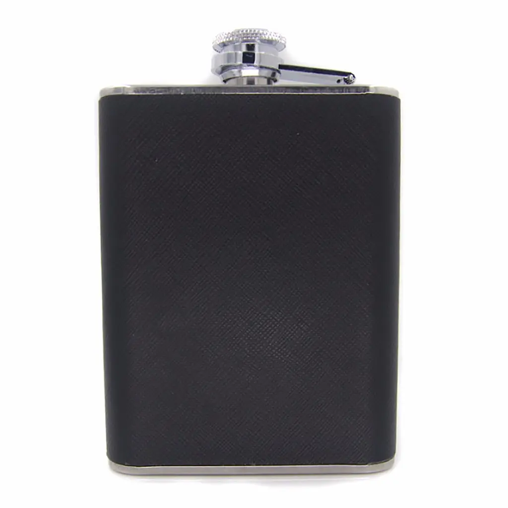 Портсигар фляжка з нержавіючої сталі на 6 сигарет та 142 мл AB-3 Black (15698) - фото 5