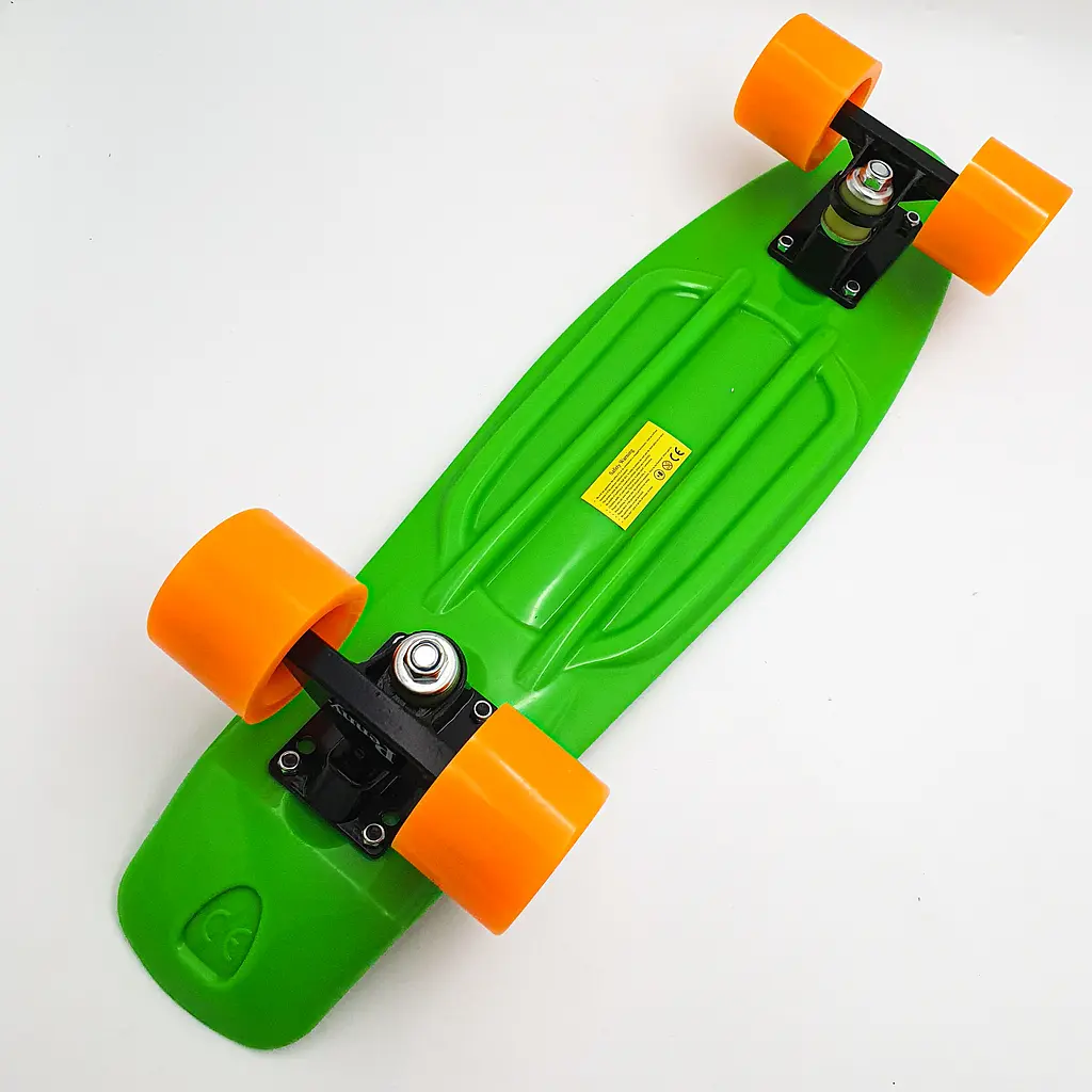 Пенні борд скейт 55х15см до 80кг ABEC 7 матові колеса скейтборд Penny Board Pastel Series салатовий - фото 6
