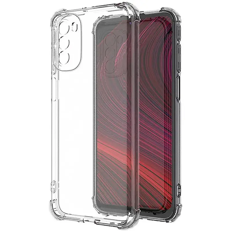 TPU чохол GETMAN Ease logo посилені кути Full Camera для Motorola Moto G41 Безбарвний (прозорий) - фото 2