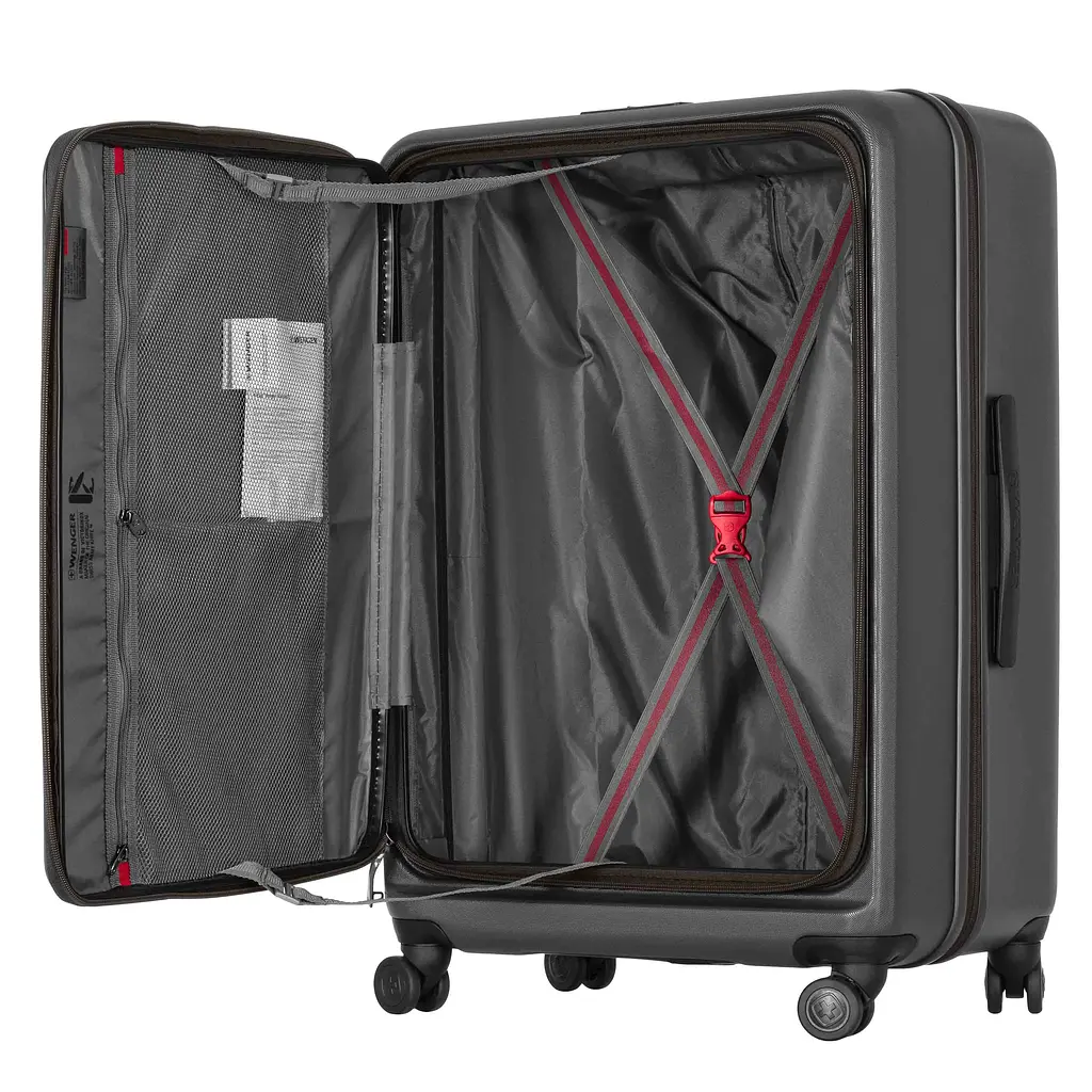 Wenger Валіза Wenger Skyon Hardside Large, велика, полікарбонат, TSA, 4 колеса, розширення, сірий - фото 10