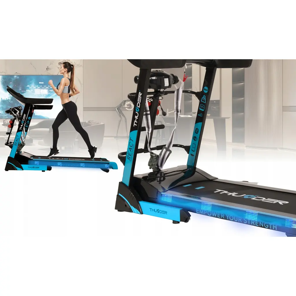 Беговая дорожка THUNDER React-DS Black - фото 12