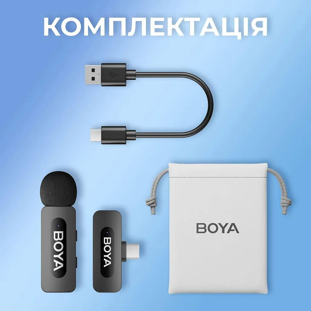 Мікрофон Boya BY-V10 Type-C Black (BY-V10) - фото 6
