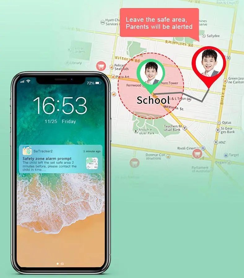 Розумний дитячий смарт годинник Lemfo Y26 з 4G LTE дзвінками, SOS кнопкою, відеозв’язком та геолокацією GPS / Wi-Fi/ LBS До 4 днів роботи Чорний - фото 5