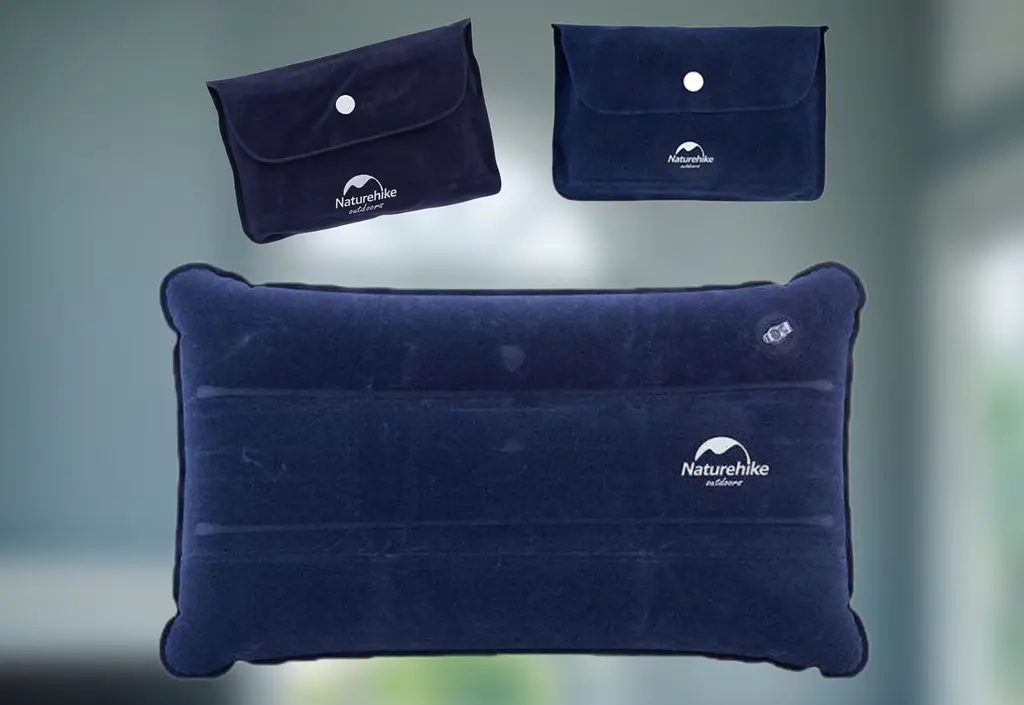 Подушка надувная Naturehike Square Inflatable (NH18F018-Z) темно-голубой - фото 7