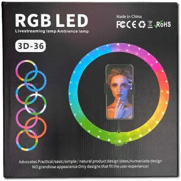 Лампа кольцевая XPRO 3D-36RGB (40920-3D-36RGB_460) - фото 2