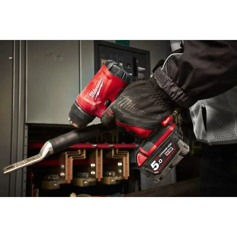 Термоповітродувка акумуляторна MILWAUKEE, M18 BHG-0 (каркас, аксесуари, картонне пакування) - фото 9