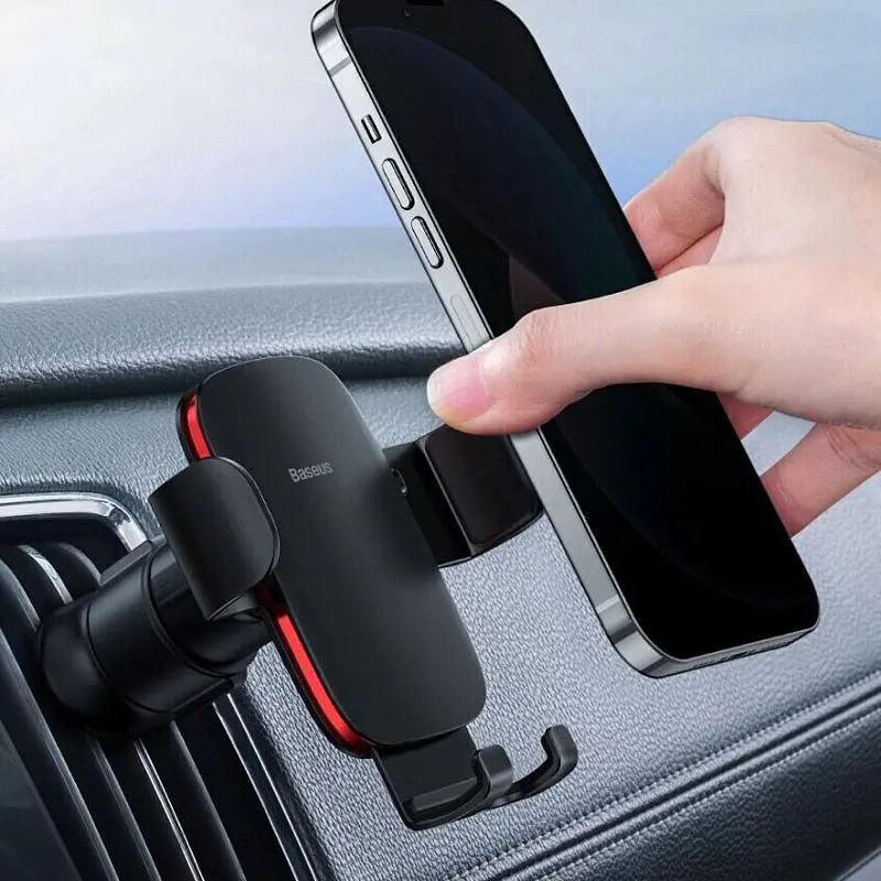Автоутримувач Metal Age 2 Gravity Car Mount (Air Outlet Version) (SUJS00001) Dark Grey Baseus teh0029296 - фото 7