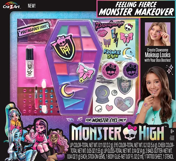 Набір дитячої косметики Monster High Feeling Fierce Makeover Cra-Z-Art det0017639 - фото 10