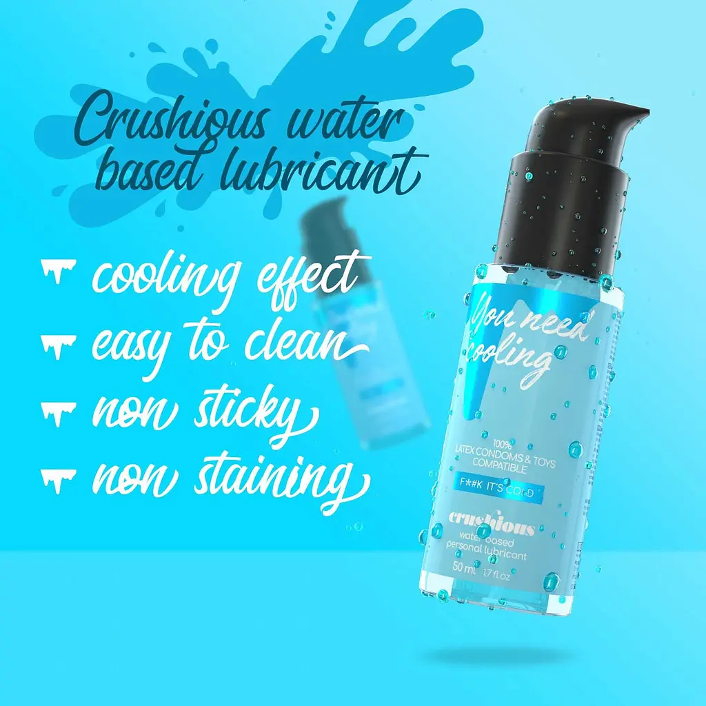 Лубрикант на водній основі Crushious You Need Cooling Fuck It's Cold 50 мл - фото 7