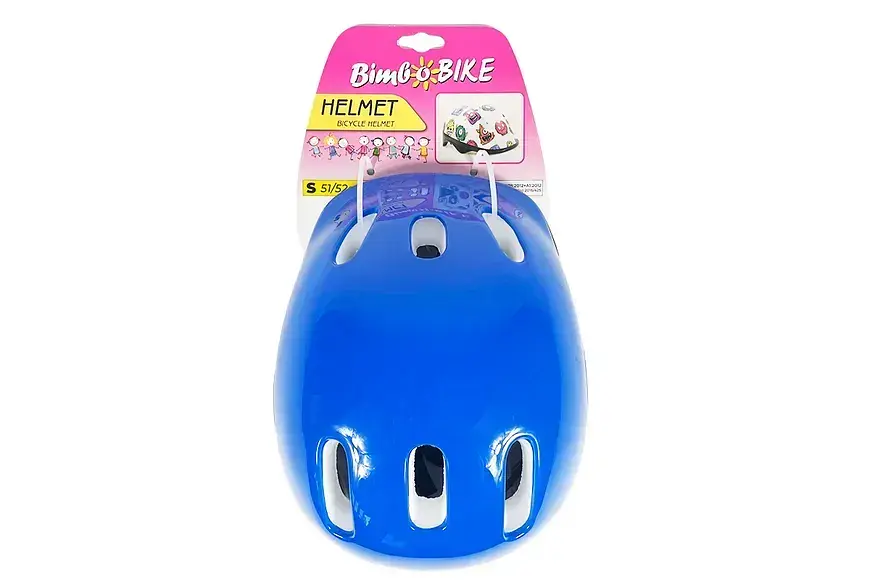 Шлем детский велосипедный S синий "BIMBO BIKE" (90850B-IS) - фото 2