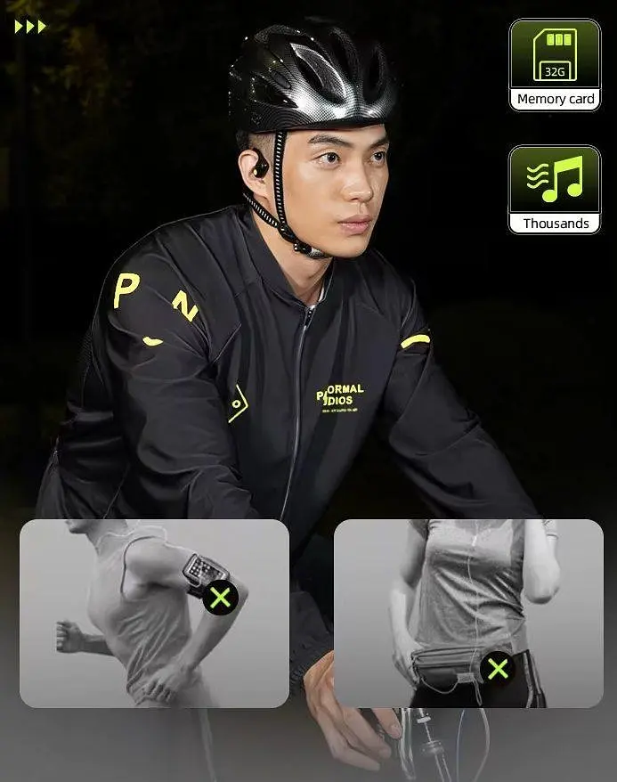 Беспроводные костные наушники Langsdom BE-10 Pro черный 32 Гб - фото 7