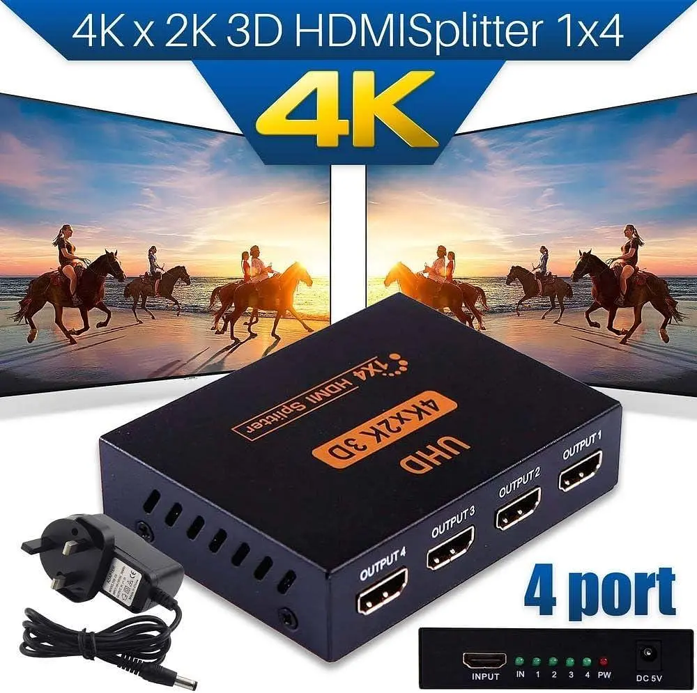 HDMI спліттер 1×4 4K 60Hz із USB-живленням - фото 6
