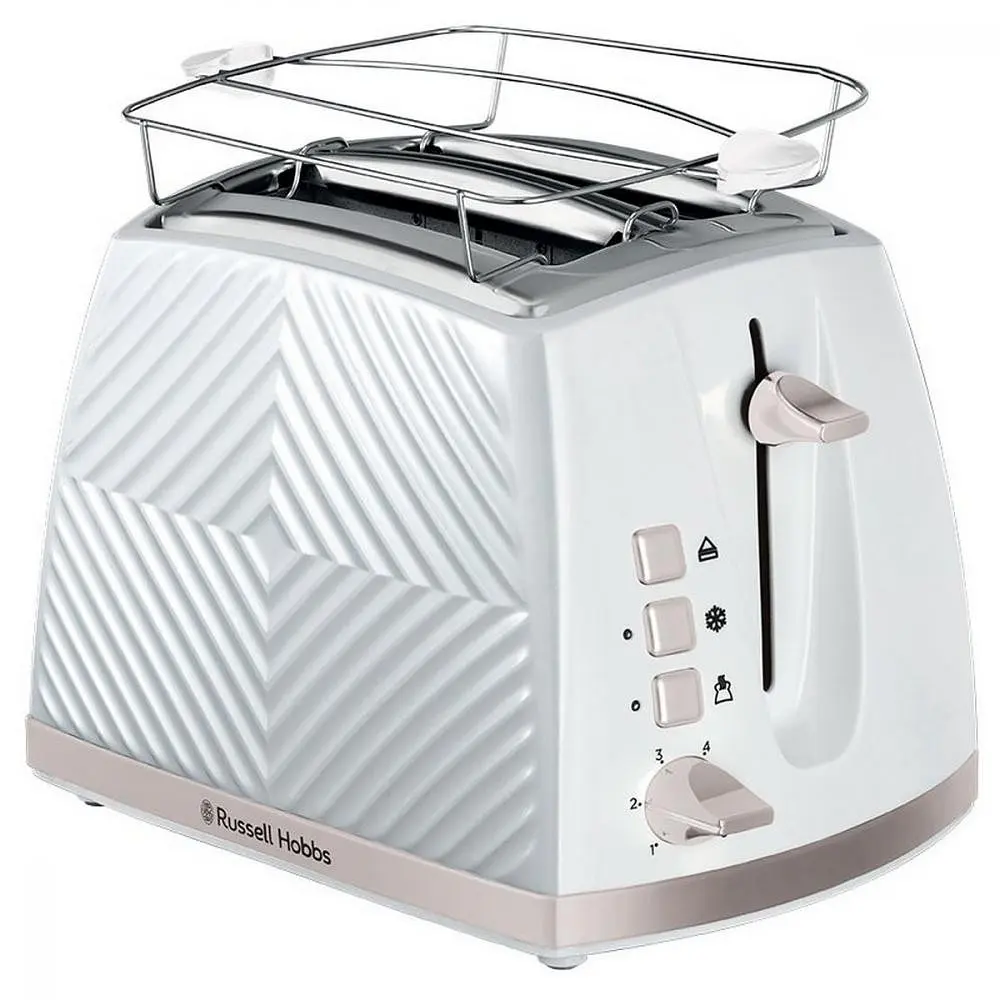 Тостер Russell Hobbs Groove White 26391-56 - фото 4