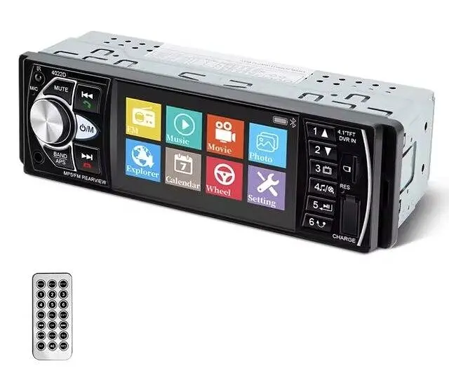 Автомагнитола MP5 4022D 1DIN с TFT-LCD экраном 4.1" - фото 3