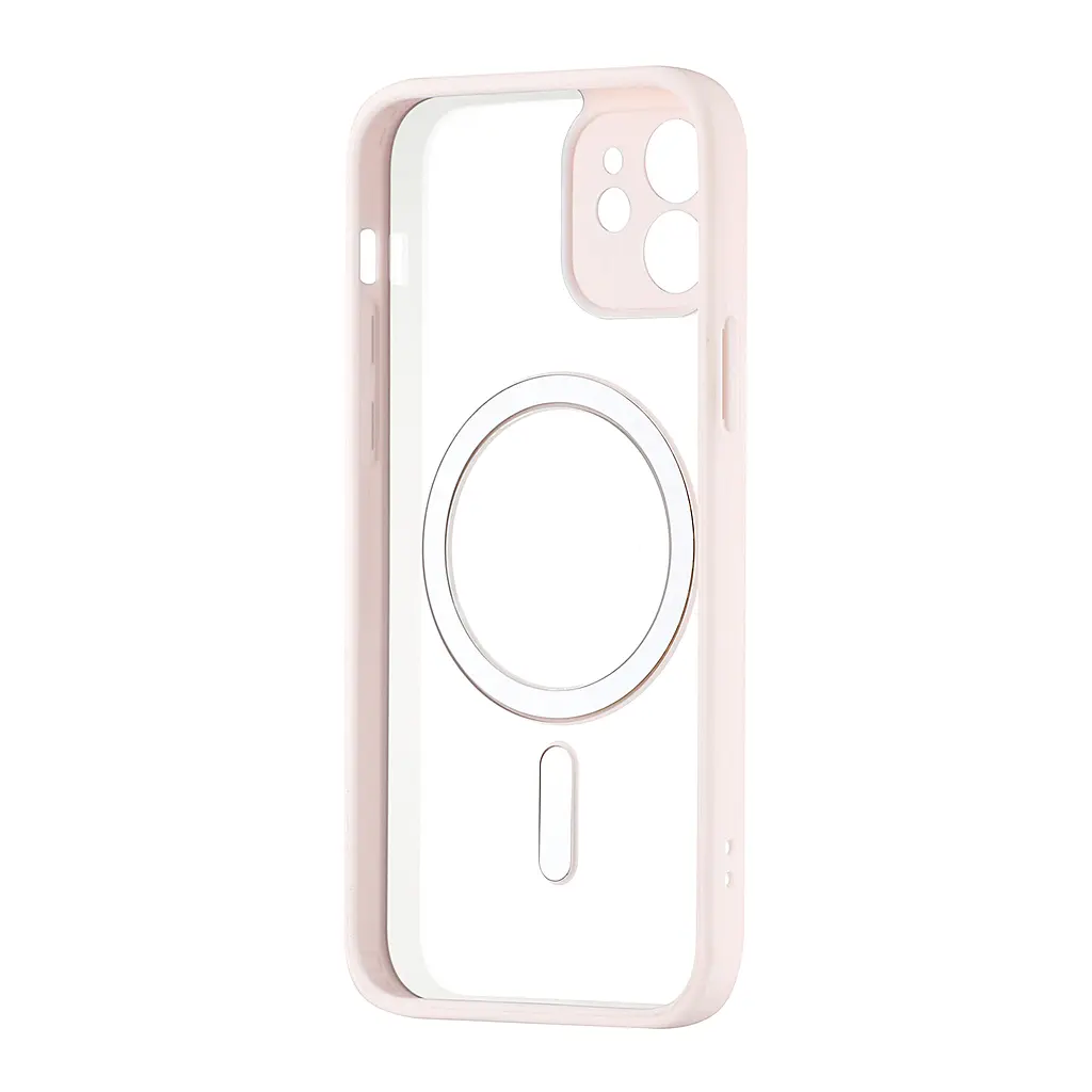 Чохол Color Edge with MagSafe (Protected Camera) iPhone 12 Pink - фото 3