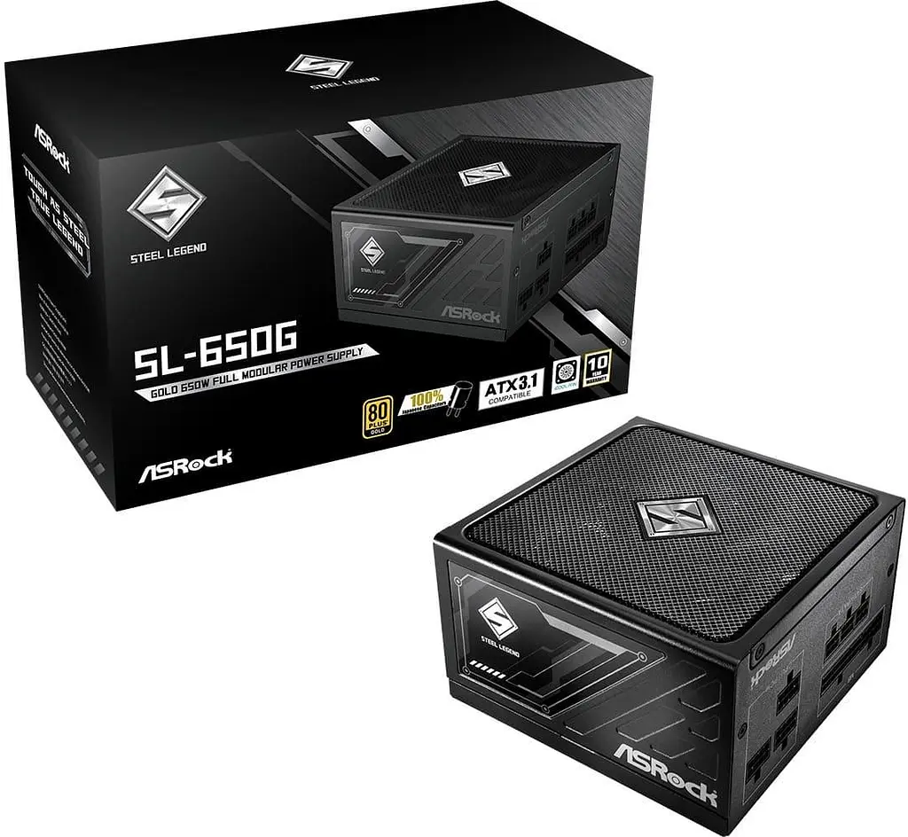 Блок питания AsRock STEEL LEGEND 650W 80+ Gold (SL-650G) - фото 6