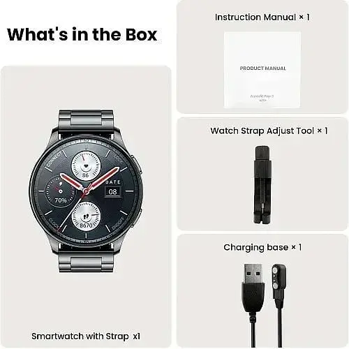 Смарт-годинник Amazfit Pop 3R Metal Black - фото 8