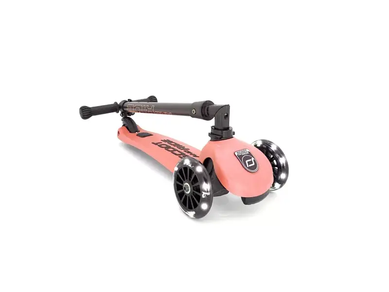 Дитячий самокат Scoot And Ride Highwaykick 3 LED Peach - фото 2
