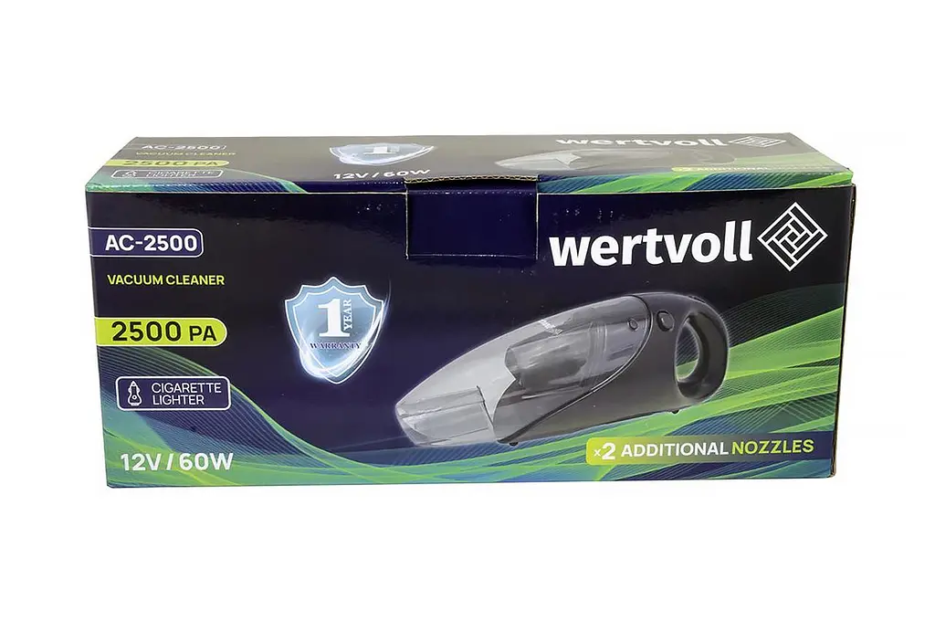 Пылесос автомобильный вакуумный от прикуривателя Wertvoll AC-2500 60Вт x 12В - фото 8