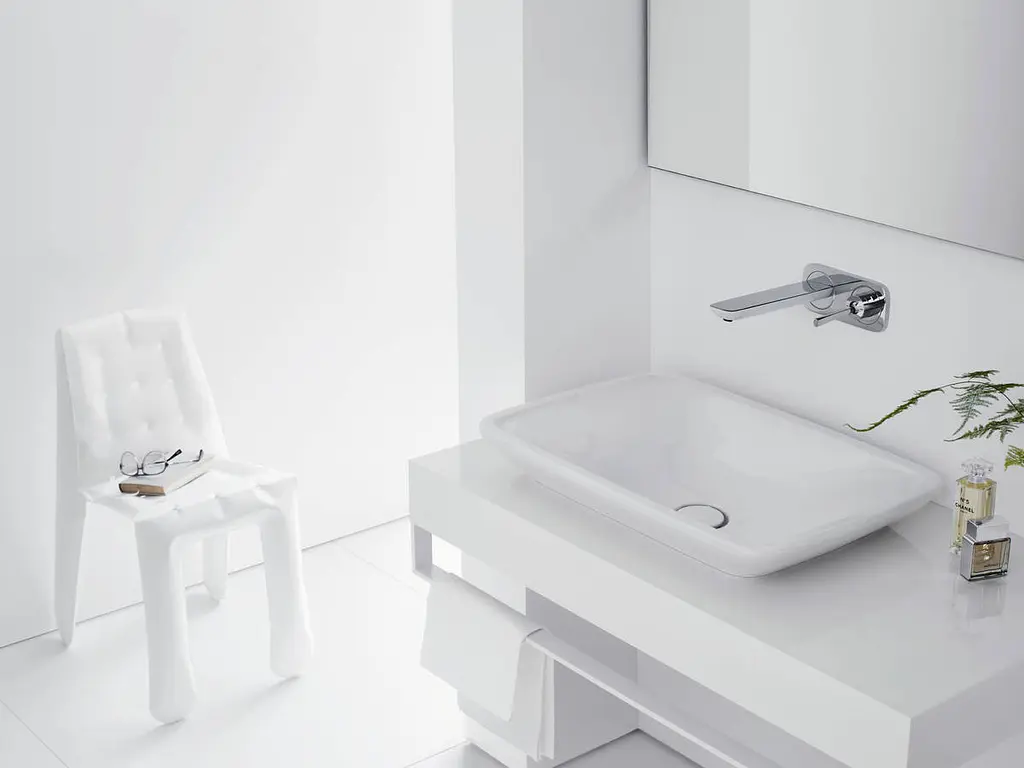 Смеситель для умывальника Hansgrohe PuraVida со стены излив 225 мм хром 15085000 Хром - фото 2