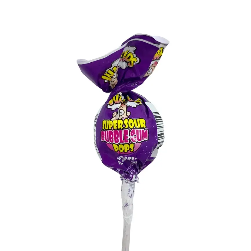 Льодяник на паличці Warheads Super Sour Bubblegum Pops, 19г - фото 3
