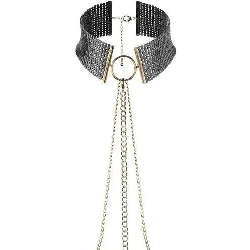 Намисто-комір Bijoux Indiscrets Desir Metallique Collar - Black - фото 2