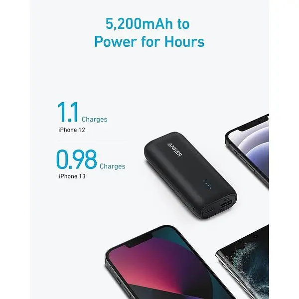 Портативний зарядний пристрій Anker ємністю 5200 мАг для iPhone 15 Series 14/13 Samsung Pixel LG - фото 4