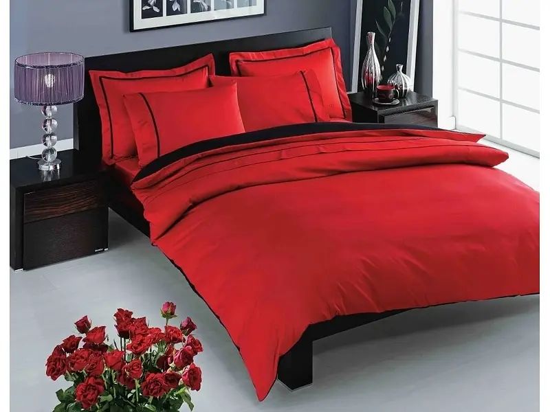 Комплект постільної білизни Prestige Red Євро Tac pbe0041552 - фото 2