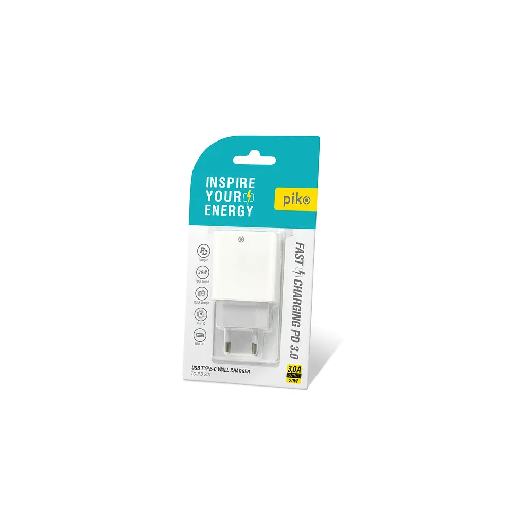 Зарядний пристрій Piko TC-PD201 20W White