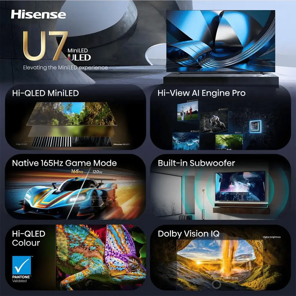 LED-телевізор Hisense 100U7SE (7263510) - фото 2