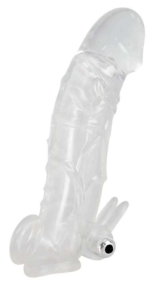 Насадка на член - Chrystal Skin Penis Sleeve Vibro - фото 4