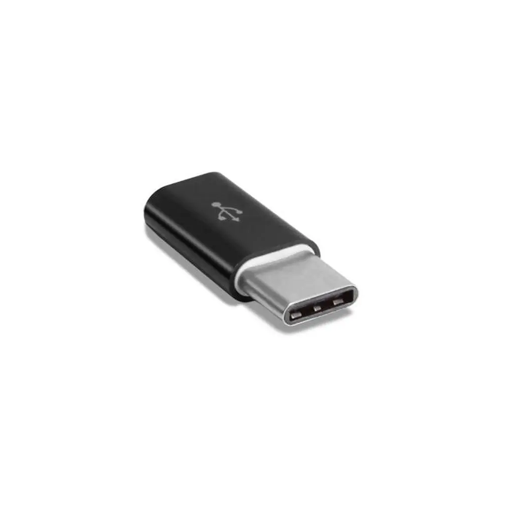 Перехідник Type-C to Micro USB Lapara (LA-Type-C-MicroUSB-adaptor black) - фото 3