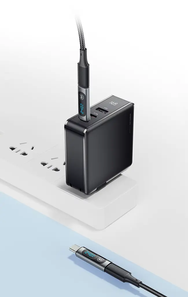 Переходник-измеритель Essager ES-OTG16 OTG Type-C F/M с дисплеем для быстрой зарядки и передачи данных - фото 6