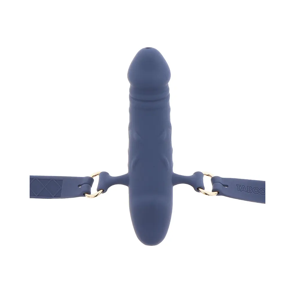 Кляп Taboom Silicone Supreme Breathable Penis Gag синий - фото 5