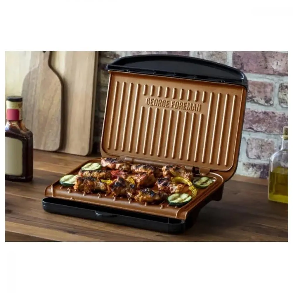 Электрогриль прижимной George Foreman Fit Grill Copper Medium 25811-56 - фото 2