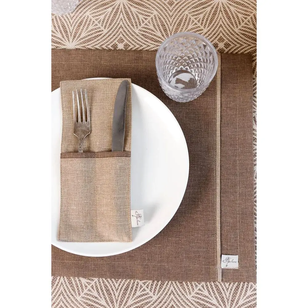 Салфетка-сет Прованс Корица 35x45 см коричневая (41119) - фото 10