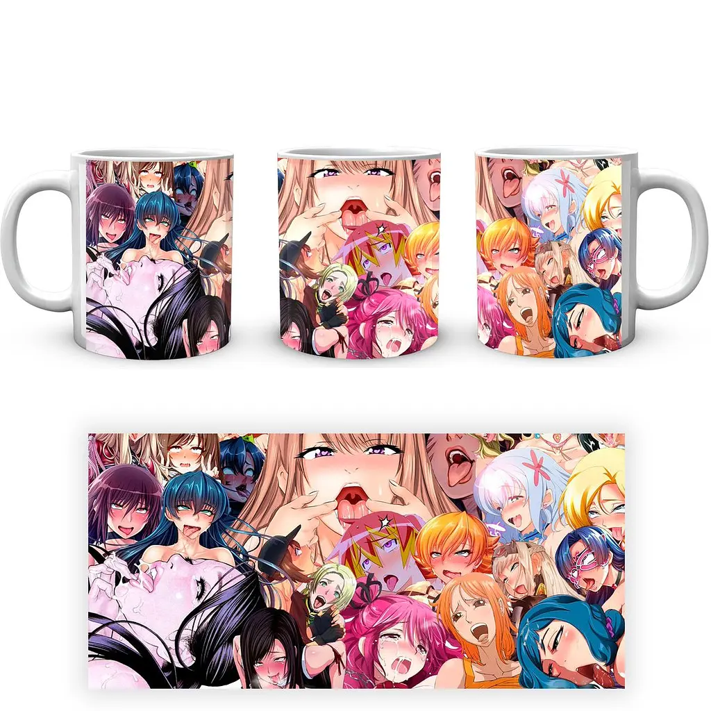 Кухоль GeekLand Ahegao Ахегао anime A 02.24 330 мл білий - фото 4