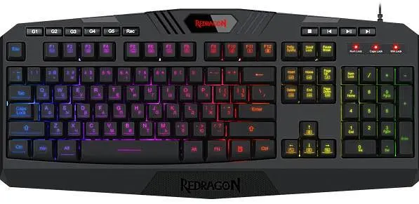 Клавіатура Redragon Harpe2 UKR RGB USB (77484) (6788570)