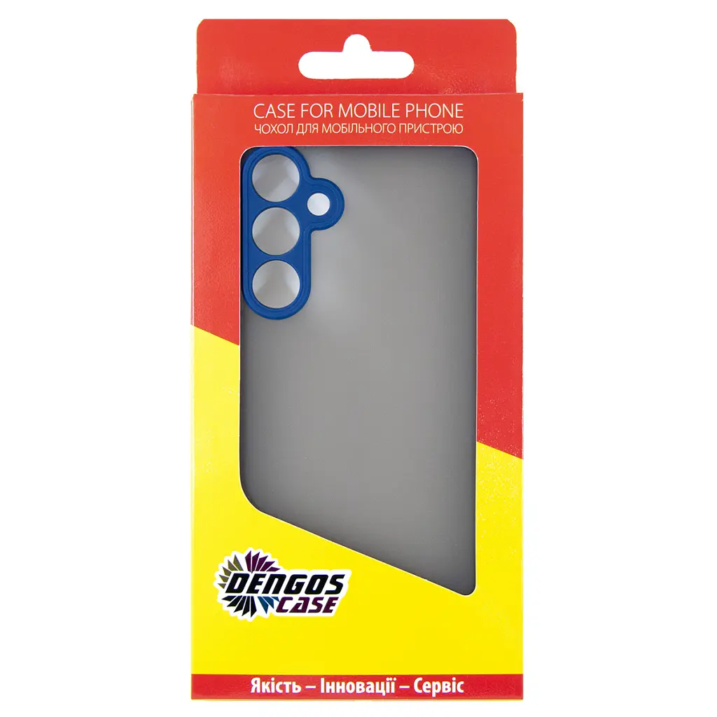Чохол до мобільного телефона Dengos Samsung Galaxy M35 5G Matte + glass Blue (DG-KM-108) - фото 4