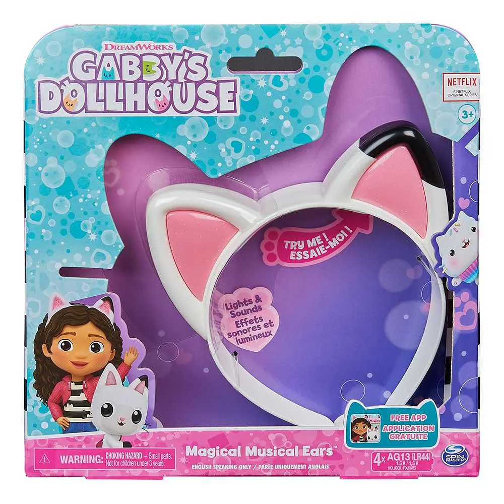 Ляльковий будиночок Габбі: ІНТЕРАКТИВНІ КОТЯЧІ ВУШКА ГАББІ Gabby's Dollhouse SM36201/6060413