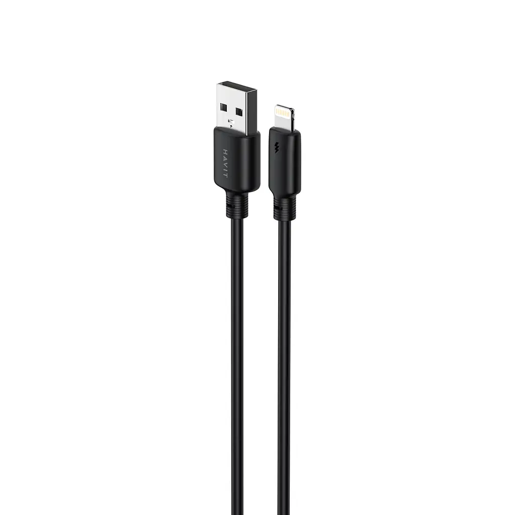 Кабель USB - Lightning HAVIT CB301C 2.4A 1м Black HAVIT (28573-000) - фото 3