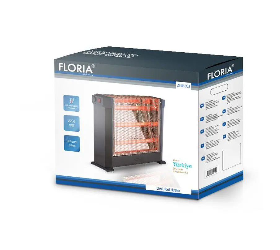 Инфракрасный нагреватель ZILAN Floria ZLN6203 2250 Вт, 2 режима 1100/2250Вт - фото 2